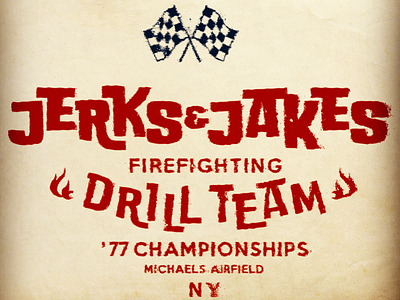 Jerks & Jakes logo motorsports vintage