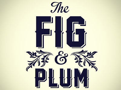Fig & Plum logo logo restaurant type