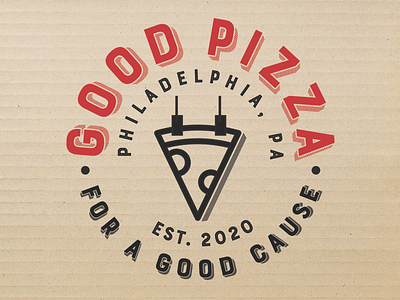 Good Pizza brand logo one bite philly pizza