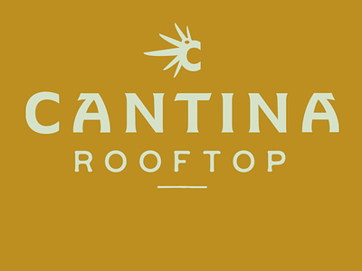 Cantina Rooftop logo beverage logo packaging restaurant saratoga