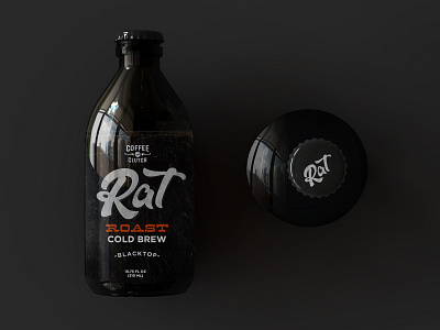 Rat Roast Cold Brew beverage branding coffee cold brew design food packaging