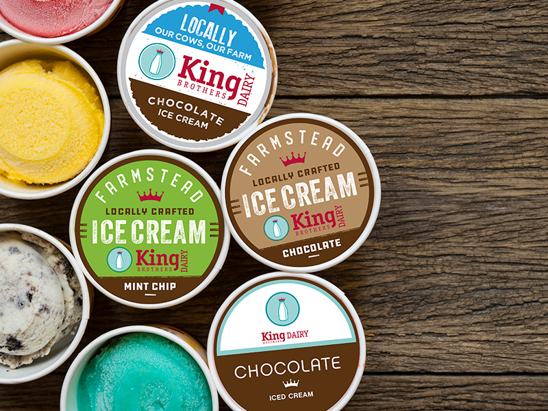 King Brothers Dairy Ice Cream by engine7design on Dribbble
