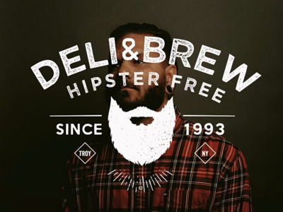 Hipster anti Hipster beard deli flannel hipster teesh