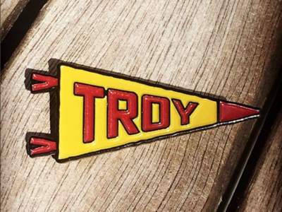 Troy, NY Pennant Pin