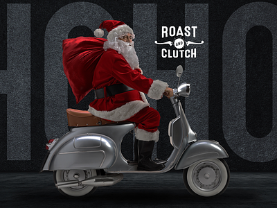Roast & Clutch hoho brand coffee moto santa vespa