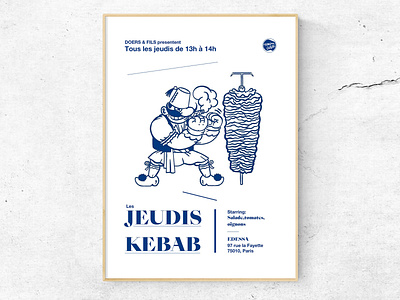 Les Jeudis Kebab kebab poster silly thursday