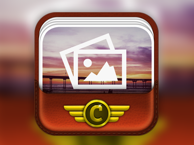 Capture App Icon app identity ios logo texture