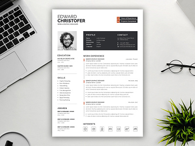 Resume Design branding cv cv template design designer resume job cv job resume resume resume design template template design