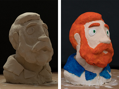 Clay Axel - Character Design 3d application axel character clay ginger hand made hku model modeling paint though