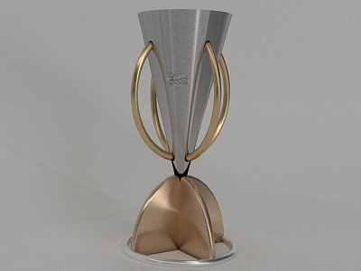 EuroHockeyLeague Cup 3d blender bronze cup ehl euro gold hockey league model render silver