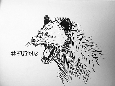 Day 21 - Furious brush drawings inktank inktober inktober2017 pen