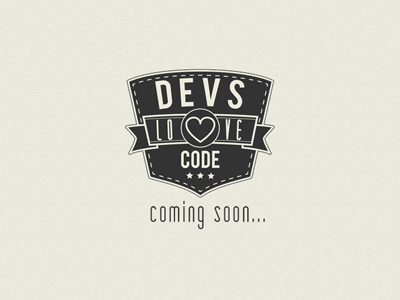 Devs love Code logo badge design devslovecode futureprojects logo vintage