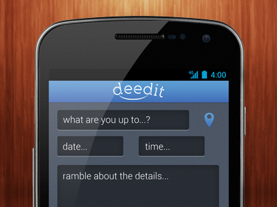 Deedit Add Screen add android deedit screen user interface