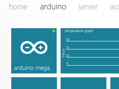Arduino Page arduino dashboard metro style ui web windows 8
