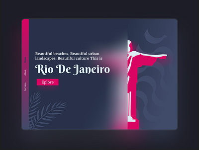 Rio from brazil graphic design ui vector