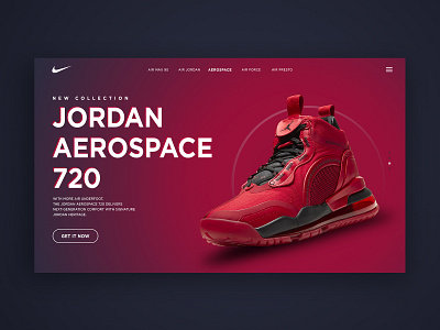 Nike Jordan Landing Page airjordan concept design jordan landing page nike shoes webdesign website