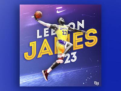 lebron james poster design 23 basketball design lakers lebronjames nba nike poster social media sports