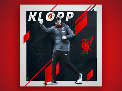klopp poster design design football gameday liverpool matchday poster premier league soccer social media sports