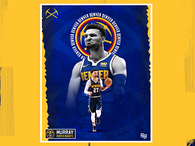 Jamal Murray basketball denver design gameday matchday murray nba poster social media sports