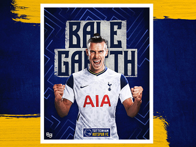 GARETH BALE bale design football gameday matchday poster premierleague soccer social media sports