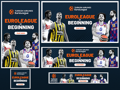 euroleague is beginning banner basketball design gameday gdn matchday poster social media sports