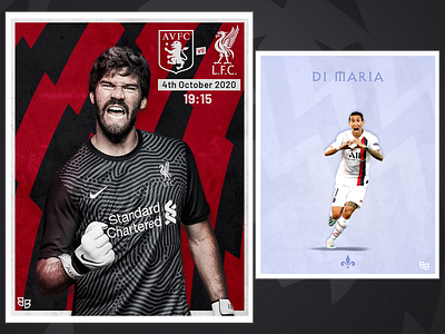 Matchday Design design dimaria football gameday liverpool liverpool fc matchday poster psg soccer social media sports