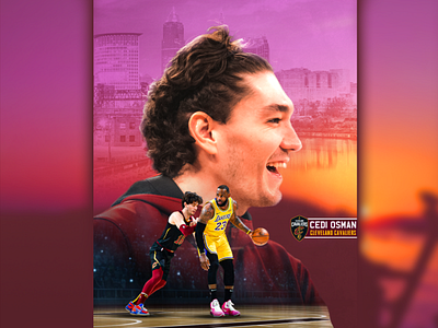 Cedi Osman Post basketball cediosman cleveland design matchday nba poster social media sports