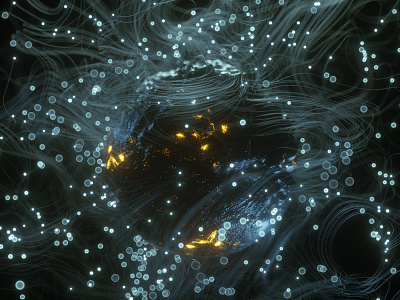 particle c4d design oc particle