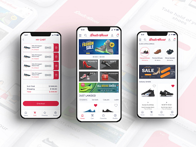 Druto Shoes App UI Design