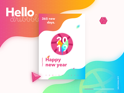 Hi Dribbblers， Happy New Year 2019！