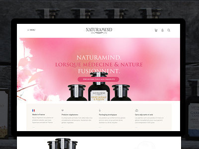 Naturamind | E-commerce clean e-commerce grid minimal design responsive ui ux web