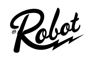 Robot Logo identity lightning logo robot