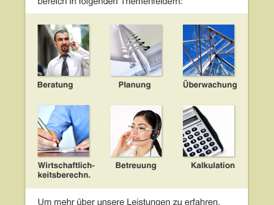 Ingenieurbüro f. Solartechnik — content box w/ thumbnail-links content box links office solar thumbnails