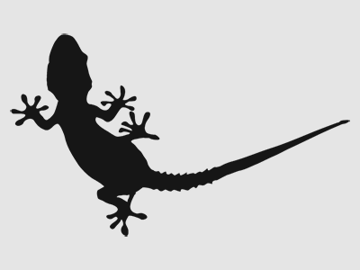 Gecko for :blueMac gecko idevice sticker vector