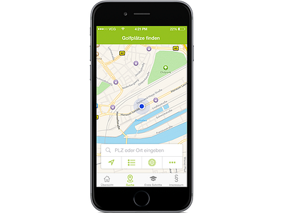 golf app: finding a golf club near you