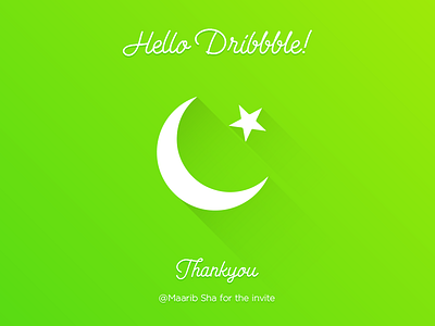 Hello Dribbble! dribble excited firstshot hello pakistan