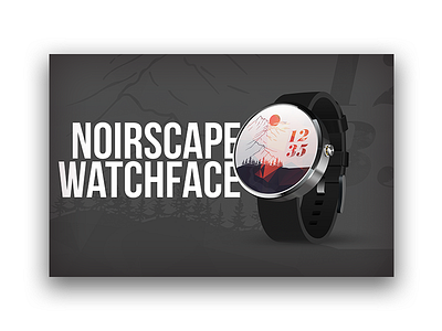 NoirScape Watchface applewatch gear ios noir watchface