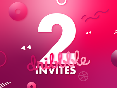 2 Invites dribbble invites portafolio