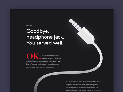 Goodbye, headphone jack.