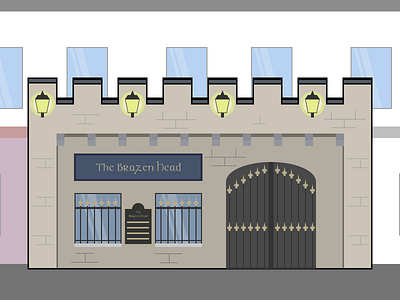 Dublin Pub Series - The Brazen Head design dublin flat hellodribbble home illustration ireland pubs secondshot vector