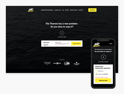 Website re-design: Predator Adventures landing page landing page design ui ux web design