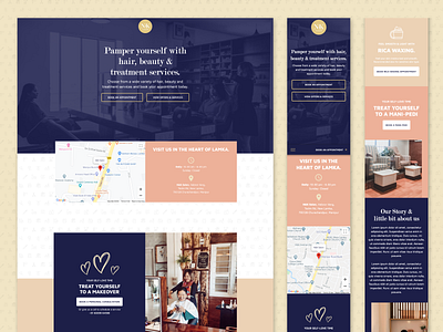 N&K Salon Conversion Design Focused Landing Page