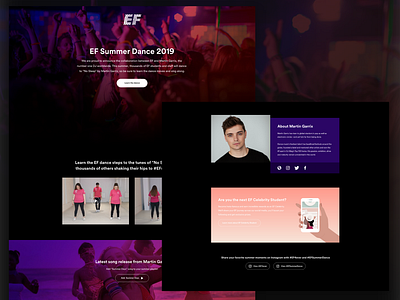 EF Summer Dance 2019 Landing Page