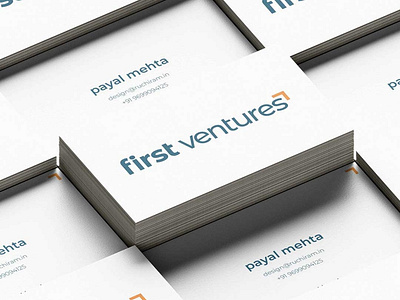 First Venture Branding branding icon logo minimal typography
