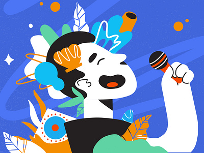 Illustration for a Jazz Festival branding character design graphic design illustration