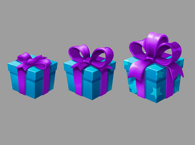 Daily Gifts art asset design game illustration props ui