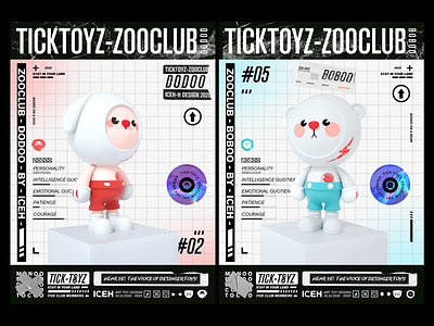 TICKTOYZ-ZOOCLUB-DODOO-BOBOO c4d dog mascot