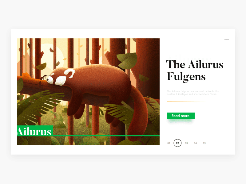 Animals.gif illustration pages ui ux
