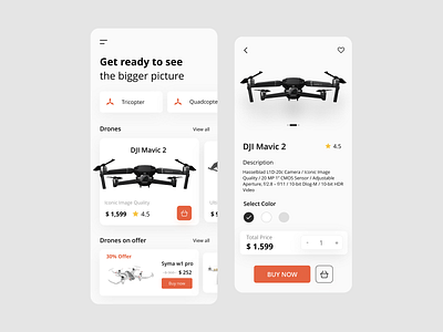 App Drone E commerce Concept