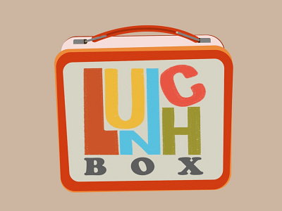 Lunchbox Mock Logo branding cardboard squid design digital art graphic design illustration logo procreate